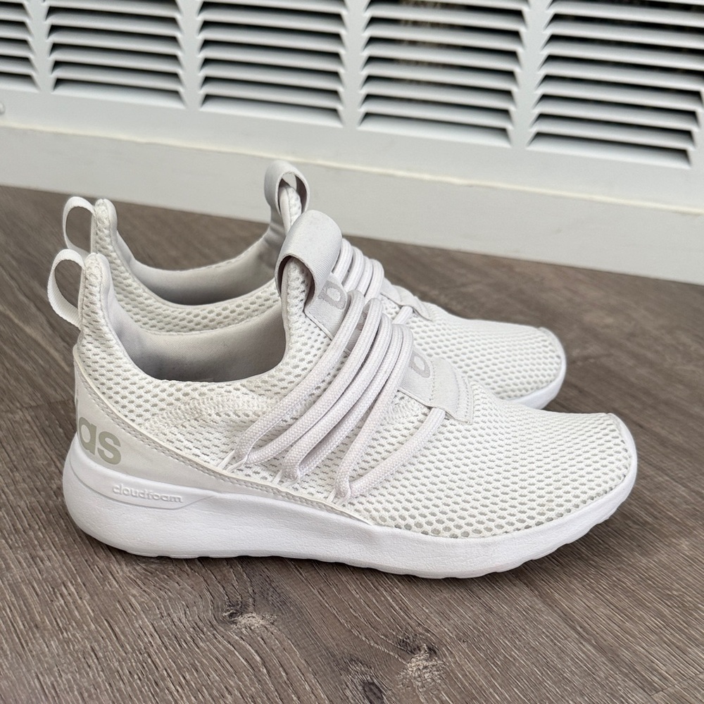 Adidas White Mesh Sneakers